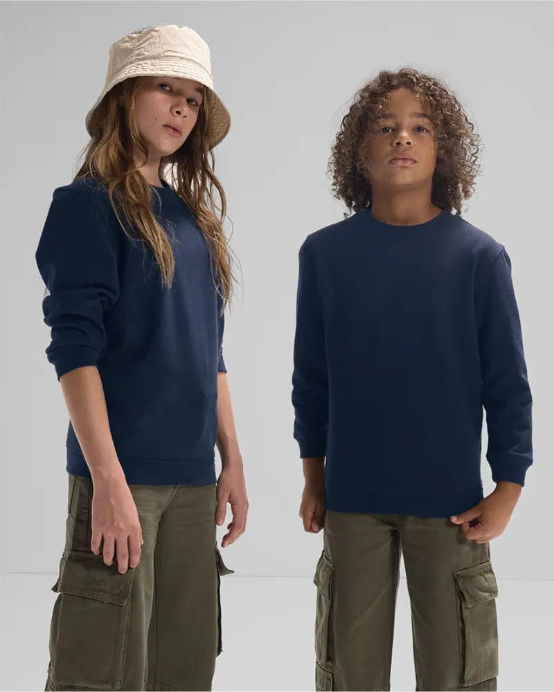 B&C ID.332 Crew /kids WK001 – dziecięca bluza 280 g/m²