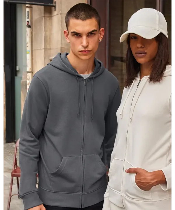 B&C Inspire Zipped Hood WU35B – męska bluza organic na zamek