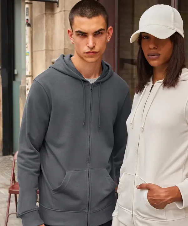 B&C Inspire Zipped Hood WU35B – męska bluza organic na zamek