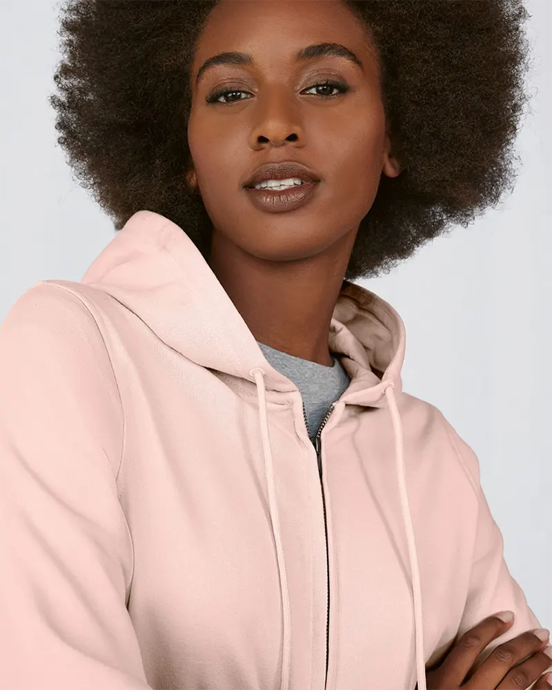 B&C Inspire Zipped Hood /women WW36B – damska bluza organic na zamek
