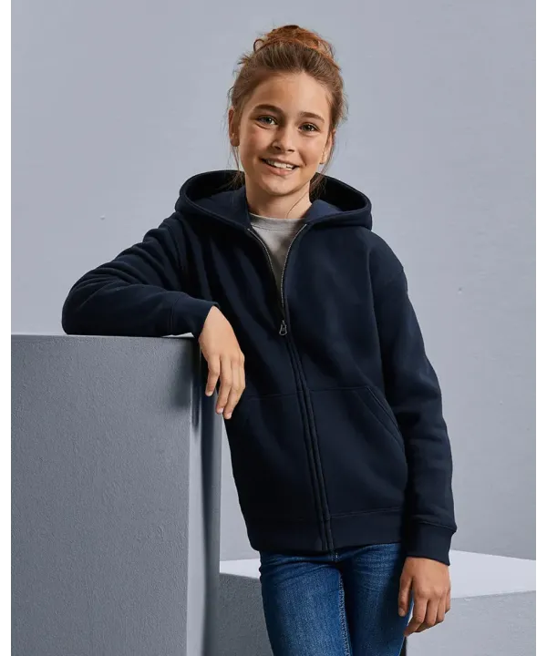 Russell Authentic 266B – dziecięca bluza premium z kapturem na zamek 280 g/m²
