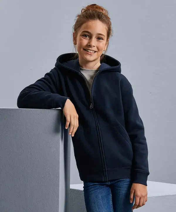 Russell Authentic 266B – dziecięca bluza premium z kapturem na zamek 280 g/m²