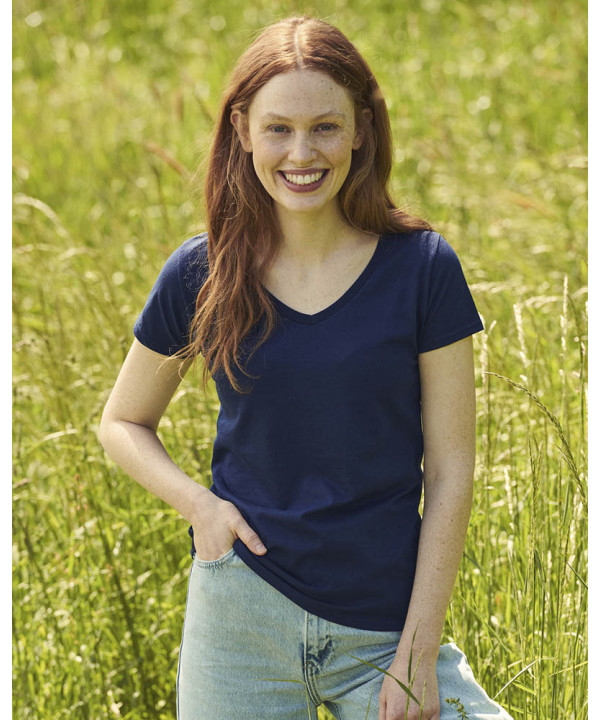 Fruit of the Loom Damska Iconic 150 V-Neck T 61-444-0